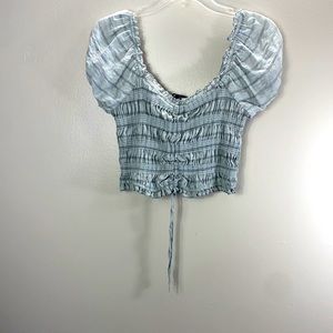 Forever 21 baby blue women’s crop top size large